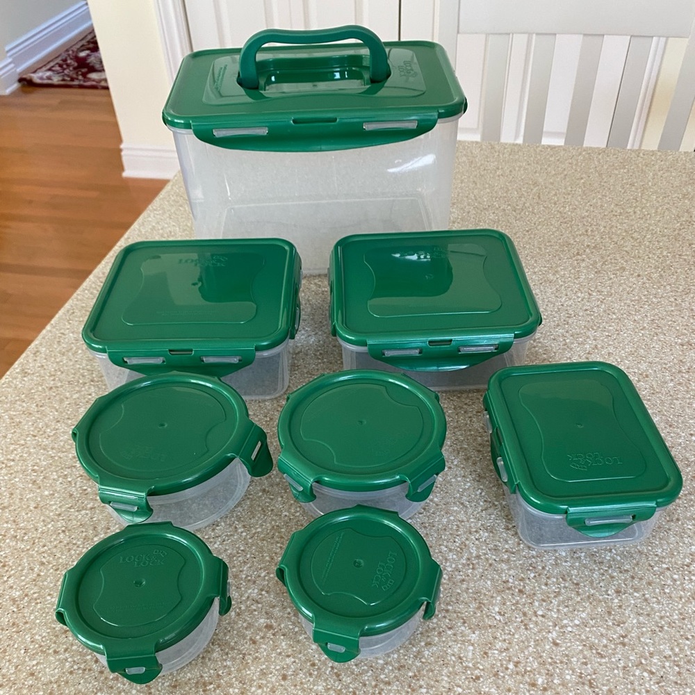 16 Piece Lock n Lock Storage Set Including Lids